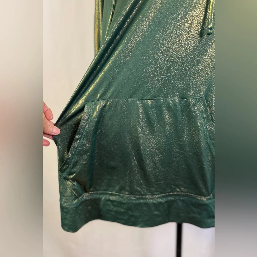 Livi by Lane Bryant Shimmering Green Gold Hoodie ECO Friendly- Plus Size 22/24 - Picture 2 of 15